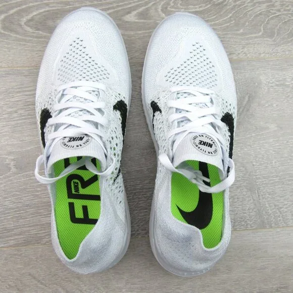 Nike Free RN Flyknit 2018 Womens Size 7.5 Running Shoes White NEW - Picture 10 of 14